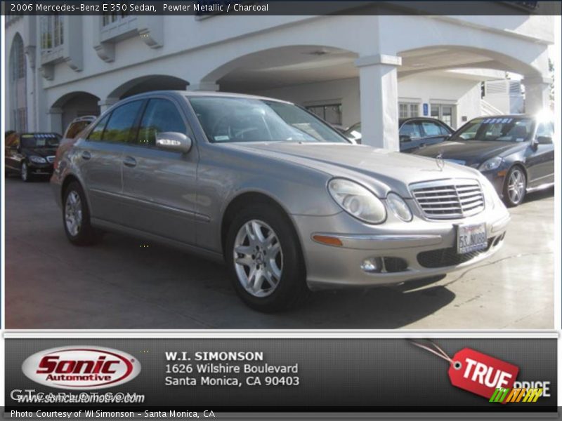 Pewter Metallic / Charcoal 2006 Mercedes-Benz E 350 Sedan