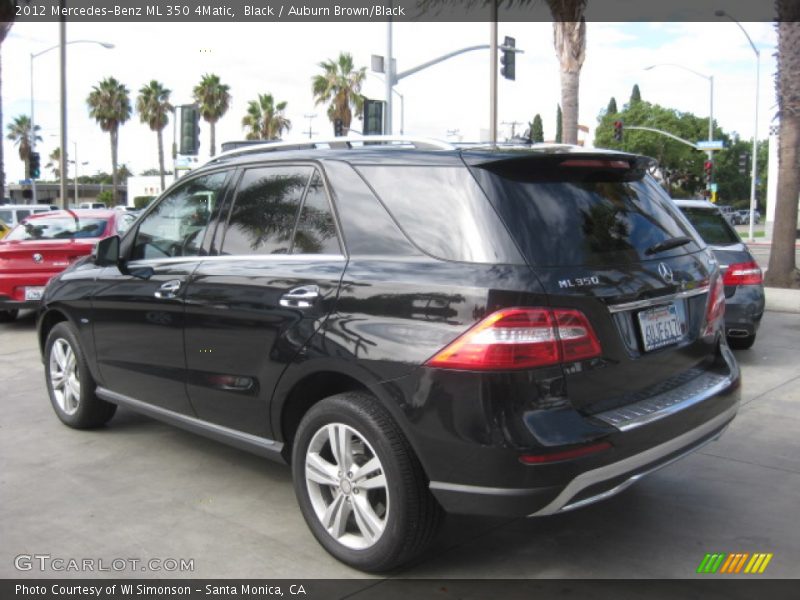 Black / Auburn Brown/Black 2012 Mercedes-Benz ML 350 4Matic