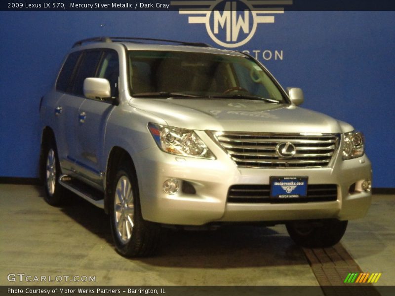 Mercury Silver Metallic / Dark Gray 2009 Lexus LX 570