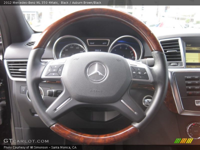 Black / Auburn Brown/Black 2012 Mercedes-Benz ML 350 4Matic