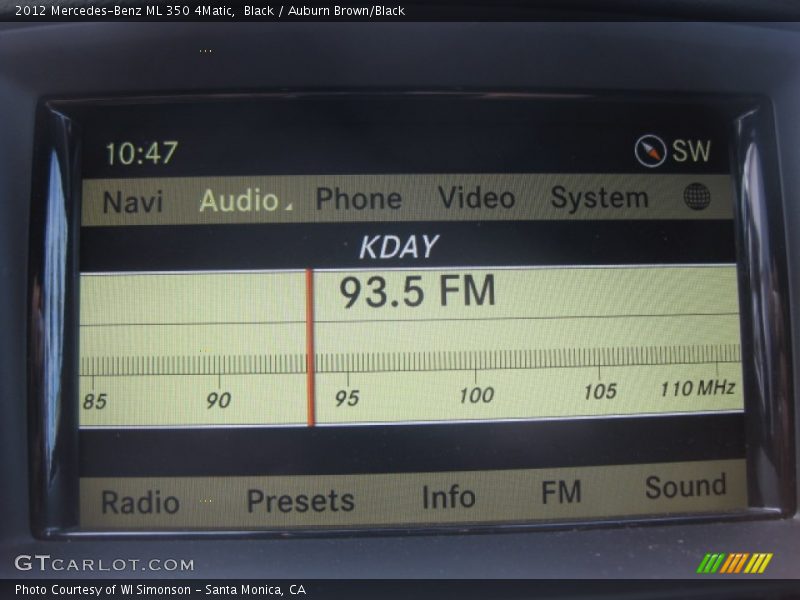 Black / Auburn Brown/Black 2012 Mercedes-Benz ML 350 4Matic