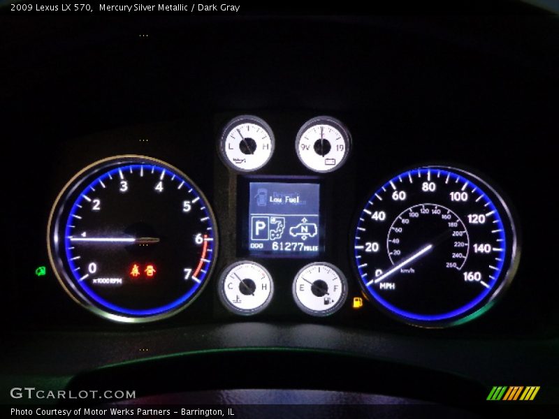 Mercury Silver Metallic / Dark Gray 2009 Lexus LX 570