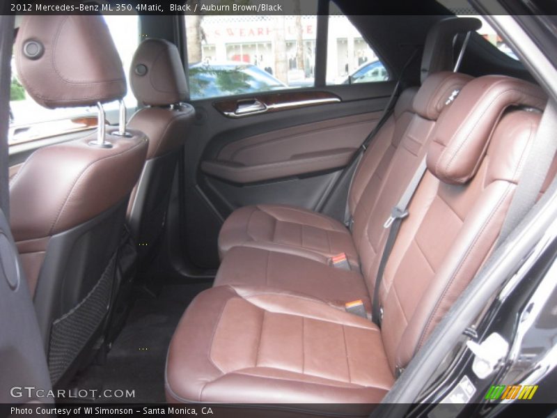 Black / Auburn Brown/Black 2012 Mercedes-Benz ML 350 4Matic