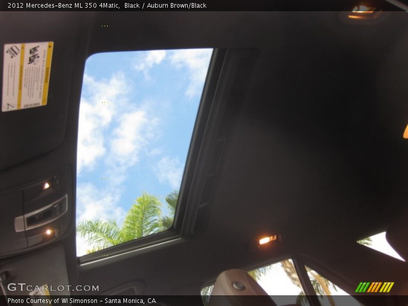 Black / Auburn Brown/Black 2012 Mercedes-Benz ML 350 4Matic