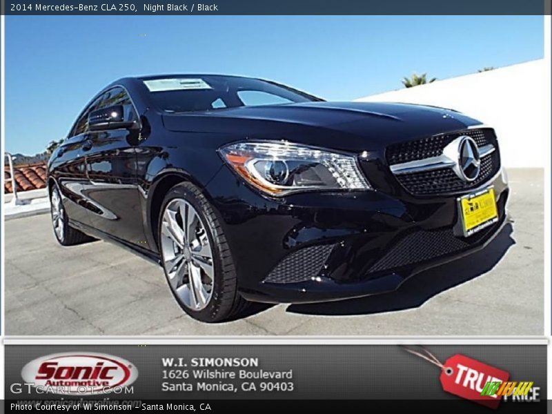 Night Black / Black 2014 Mercedes-Benz CLA 250