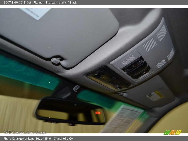 Platinum Bronze Metallic / Black 2007 BMW X3 3.0si
