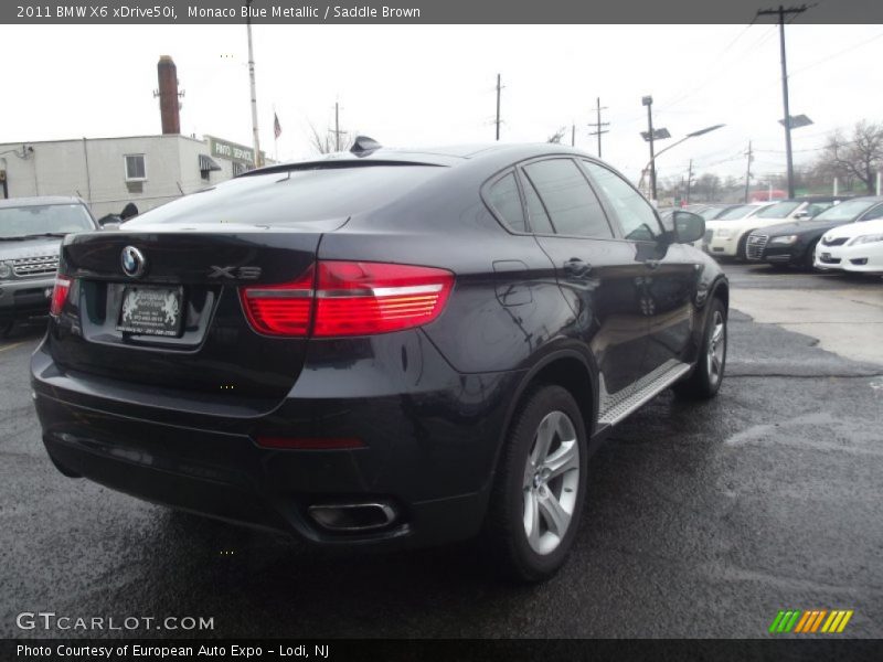 Monaco Blue Metallic / Saddle Brown 2011 BMW X6 xDrive50i