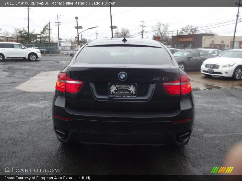 Monaco Blue Metallic / Saddle Brown 2011 BMW X6 xDrive50i