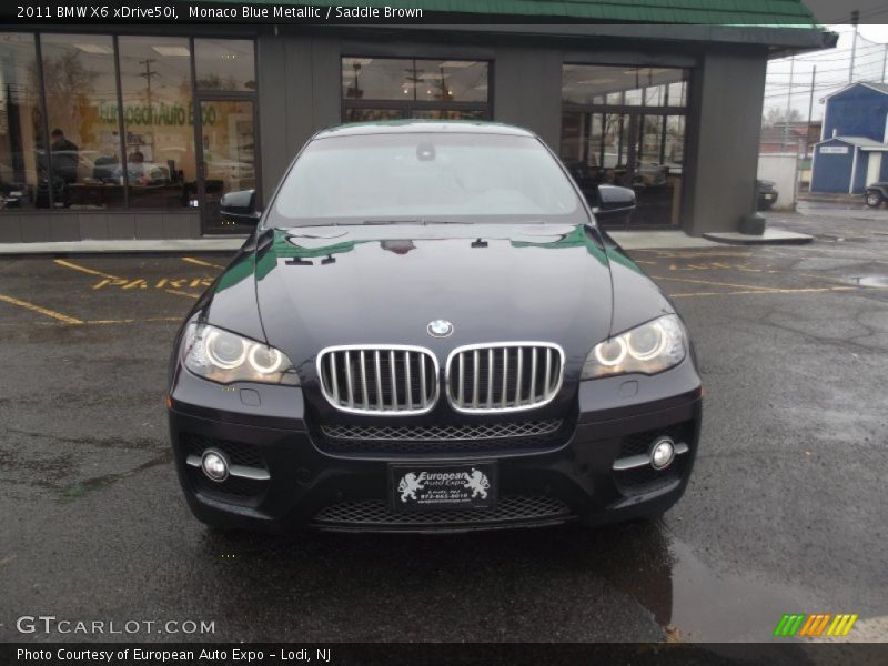 Monaco Blue Metallic / Saddle Brown 2011 BMW X6 xDrive50i