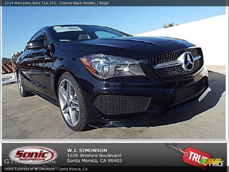 Cosmos Black Metallic / Beige 2014 Mercedes-Benz CLA 250