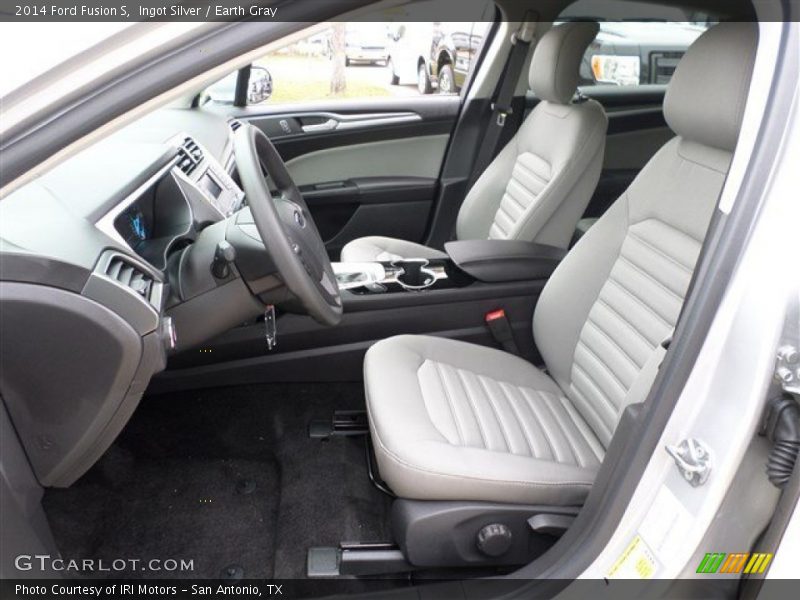 Ingot Silver / Earth Gray 2014 Ford Fusion S