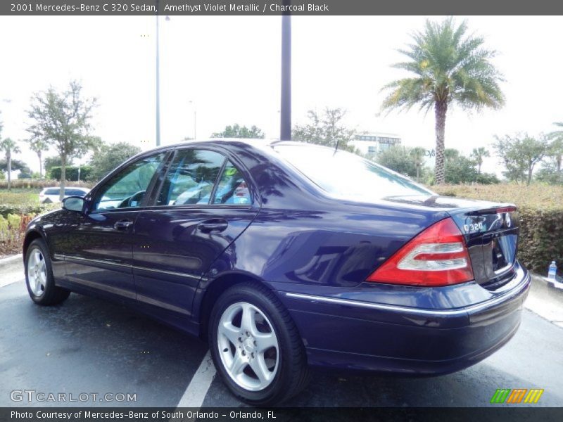 Amethyst Violet Metallic / Charcoal Black 2001 Mercedes-Benz C 320 Sedan