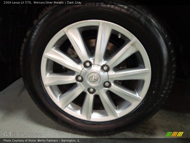 Mercury Silver Metallic / Dark Gray 2009 Lexus LX 570