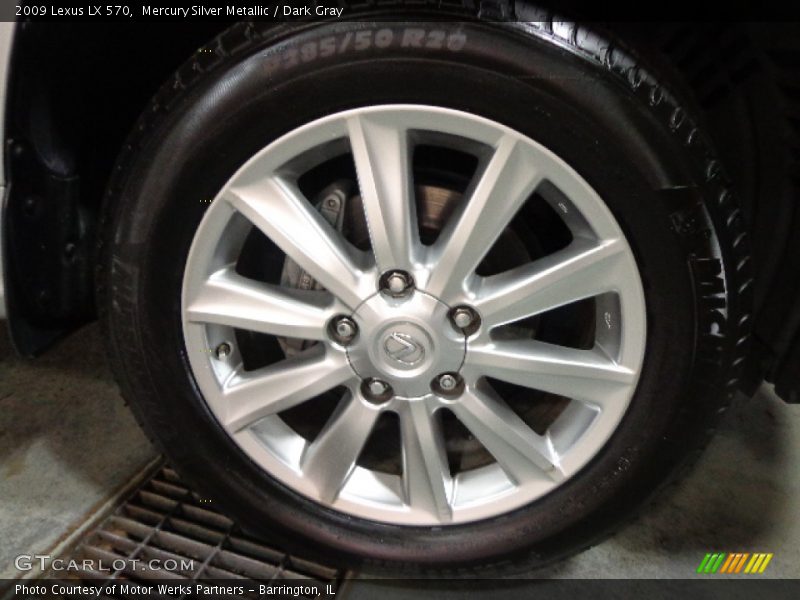 Mercury Silver Metallic / Dark Gray 2009 Lexus LX 570