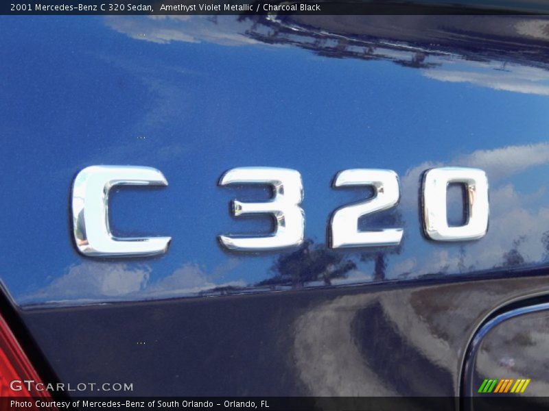 Amethyst Violet Metallic / Charcoal Black 2001 Mercedes-Benz C 320 Sedan
