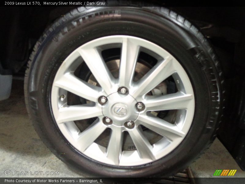 Mercury Silver Metallic / Dark Gray 2009 Lexus LX 570