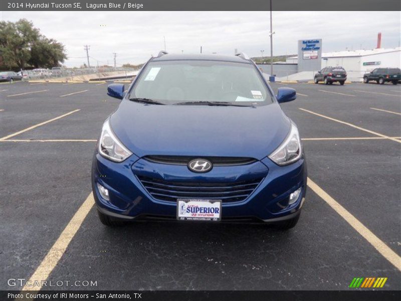 Laguna Blue / Beige 2014 Hyundai Tucson SE