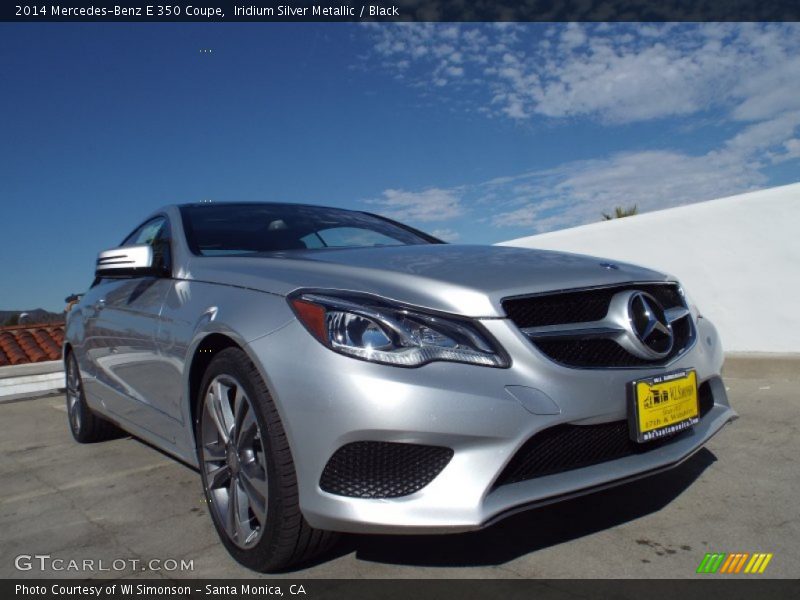 Iridium Silver Metallic / Black 2014 Mercedes-Benz E 350 Coupe