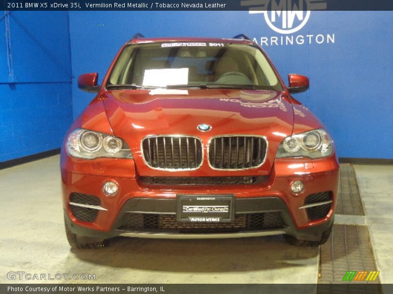 Vermilion Red Metallic / Tobacco Nevada Leather 2011 BMW X5 xDrive 35i