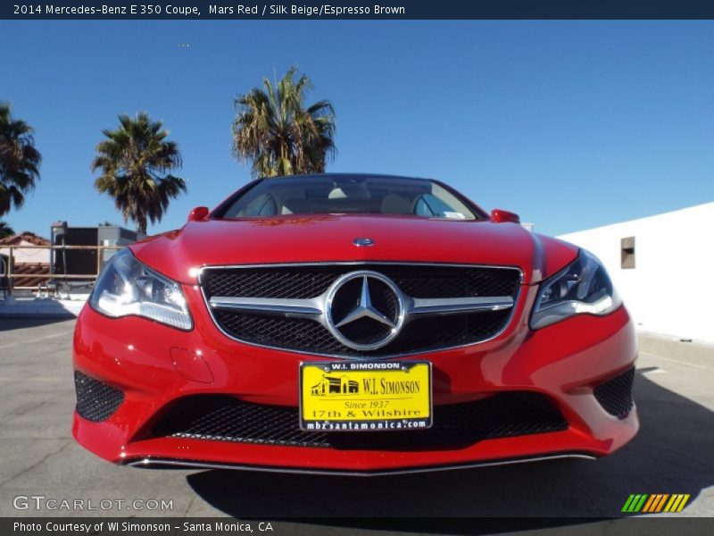 Mars Red / Silk Beige/Espresso Brown 2014 Mercedes-Benz E 350 Coupe