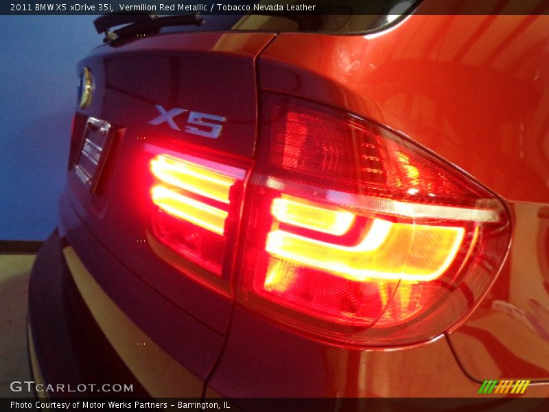 Vermilion Red Metallic / Tobacco Nevada Leather 2011 BMW X5 xDrive 35i