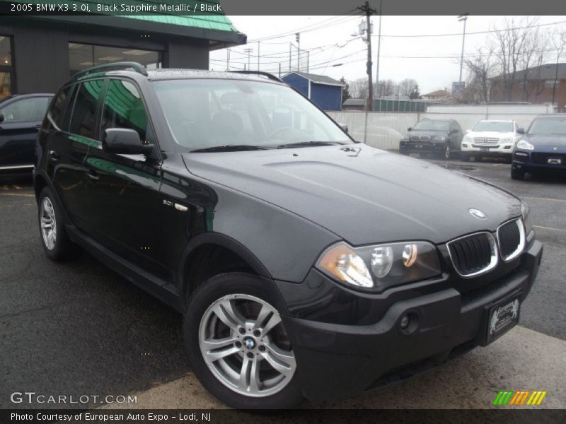 Black Sapphire Metallic / Black 2005 BMW X3 3.0i