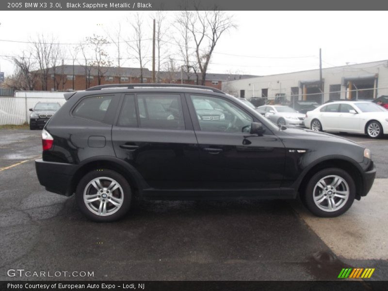 Black Sapphire Metallic / Black 2005 BMW X3 3.0i