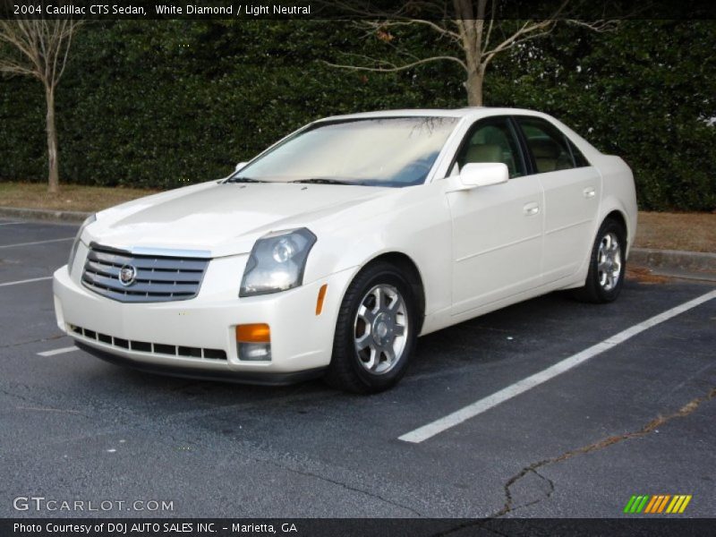 White Diamond / Light Neutral 2004 Cadillac CTS Sedan