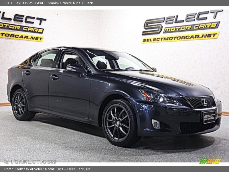 Smoky Granite Mica / Black 2010 Lexus IS 250 AWD