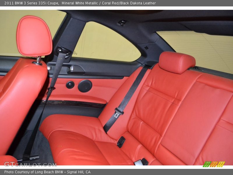 Mineral White Metallic / Coral Red/Black Dakota Leather 2011 BMW 3 Series 335i Coupe