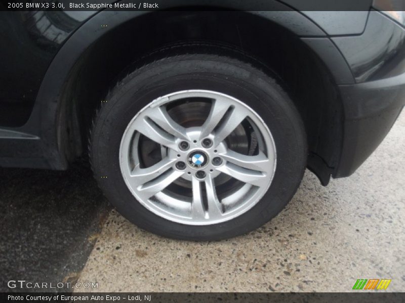 Black Sapphire Metallic / Black 2005 BMW X3 3.0i