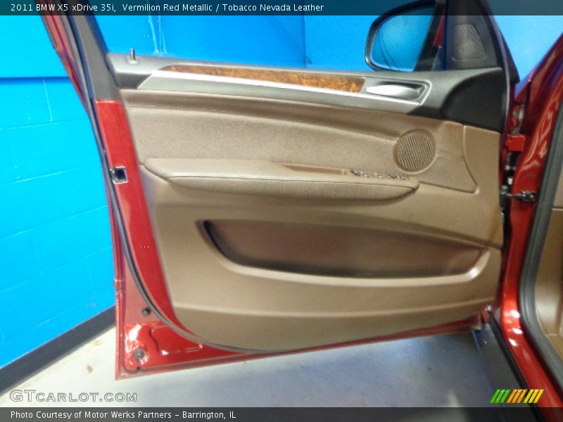 Vermilion Red Metallic / Tobacco Nevada Leather 2011 BMW X5 xDrive 35i