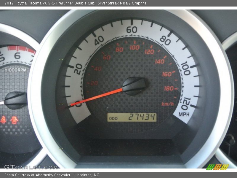 Silver Streak Mica / Graphite 2012 Toyota Tacoma V6 SR5 Prerunner Double Cab
