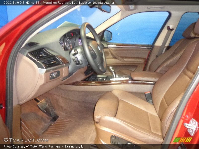 Vermilion Red Metallic / Tobacco Nevada Leather 2011 BMW X5 xDrive 35i