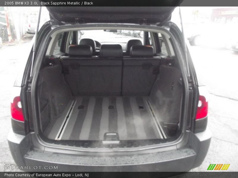 Black Sapphire Metallic / Black 2005 BMW X3 3.0i