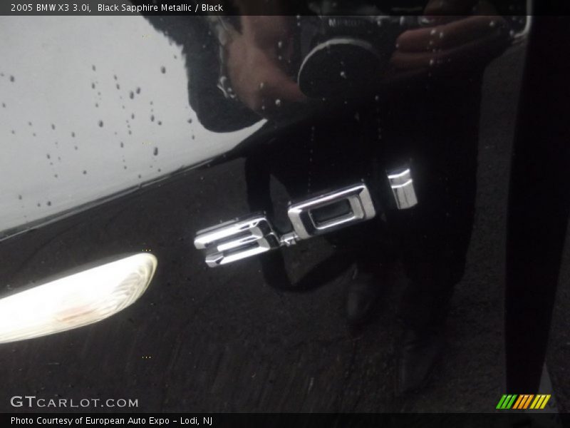 Black Sapphire Metallic / Black 2005 BMW X3 3.0i