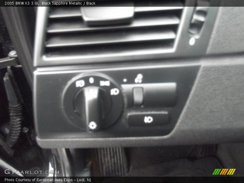 Black Sapphire Metallic / Black 2005 BMW X3 3.0i