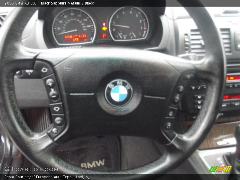 Black Sapphire Metallic / Black 2005 BMW X3 3.0i