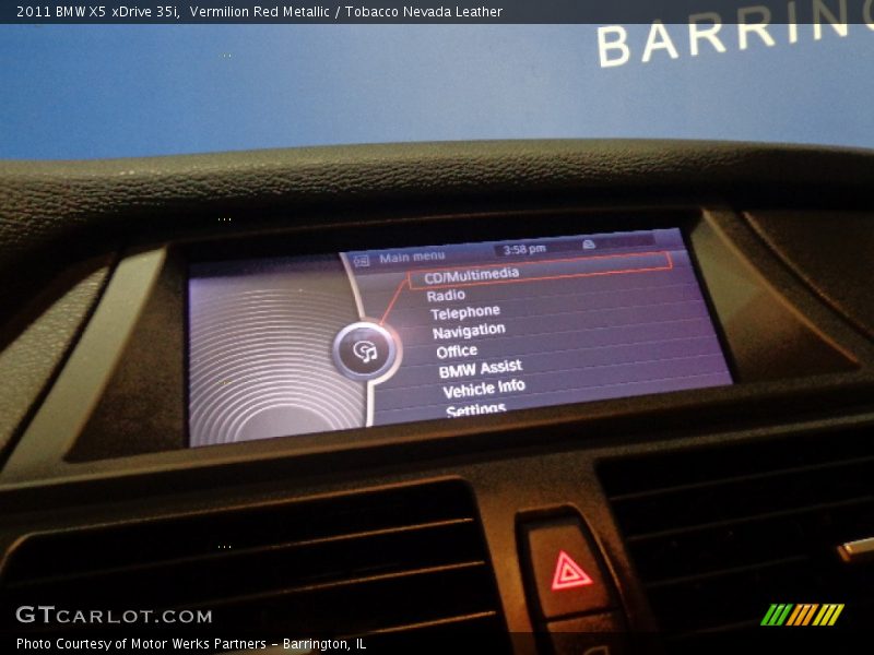 Vermilion Red Metallic / Tobacco Nevada Leather 2011 BMW X5 xDrive 35i