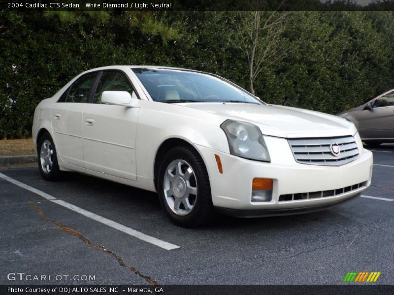 White Diamond / Light Neutral 2004 Cadillac CTS Sedan