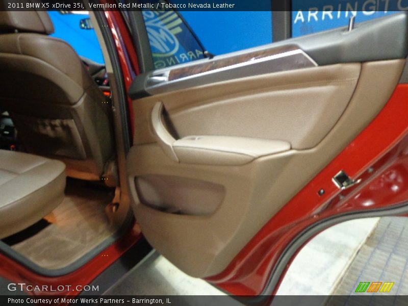 Vermilion Red Metallic / Tobacco Nevada Leather 2011 BMW X5 xDrive 35i