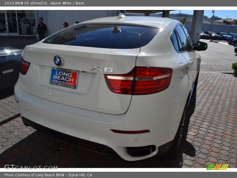 Alpine White / Black 2014 BMW X6 xDrive50i