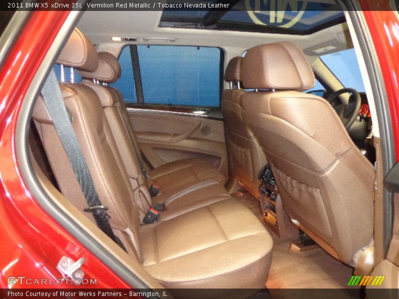 Vermilion Red Metallic / Tobacco Nevada Leather 2011 BMW X5 xDrive 35i