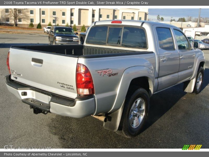 Silver Streak Mica / Graphite Gray 2008 Toyota Tacoma V6 PreRunner TRD Sport Double Cab