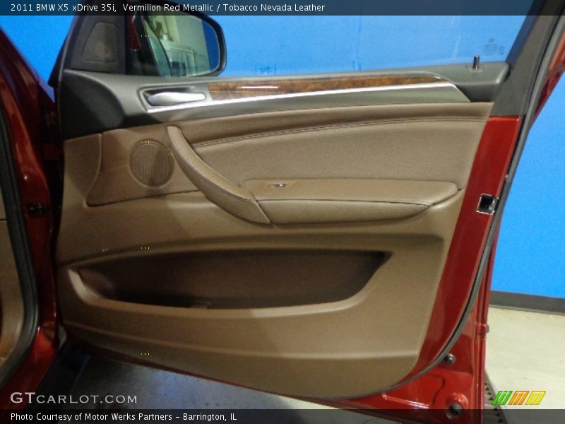 Vermilion Red Metallic / Tobacco Nevada Leather 2011 BMW X5 xDrive 35i