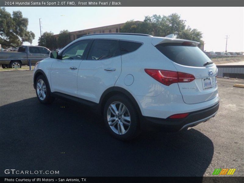 Frost White Pearl / Black 2014 Hyundai Santa Fe Sport 2.0T FWD