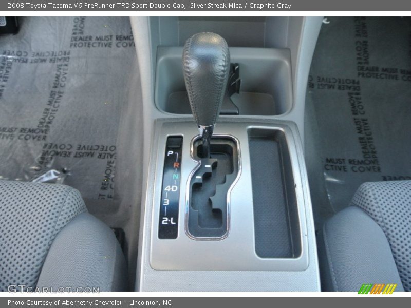 Silver Streak Mica / Graphite Gray 2008 Toyota Tacoma V6 PreRunner TRD Sport Double Cab