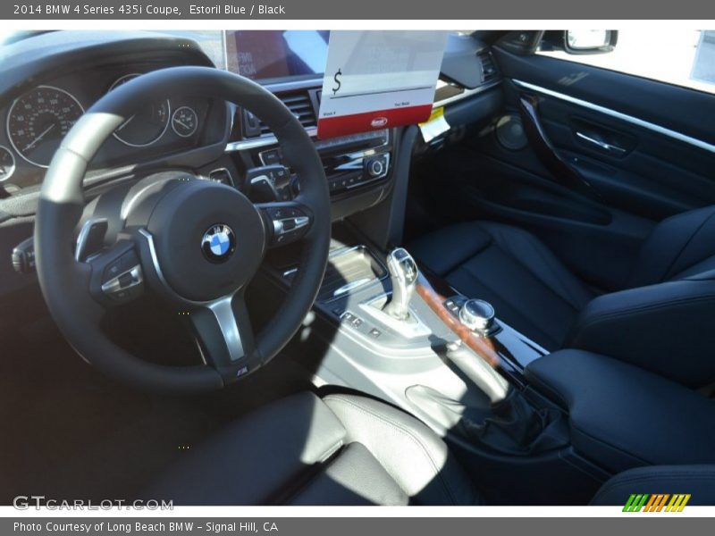 Estoril Blue / Black 2014 BMW 4 Series 435i Coupe