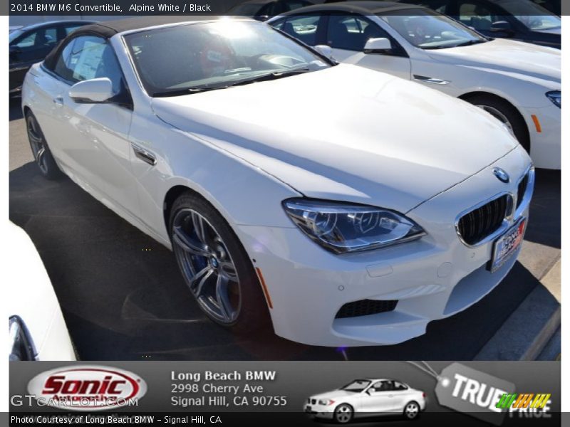 Alpine White / Black 2014 BMW M6 Convertible