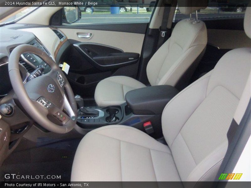 Front Seat of 2014 Santa Fe GLS